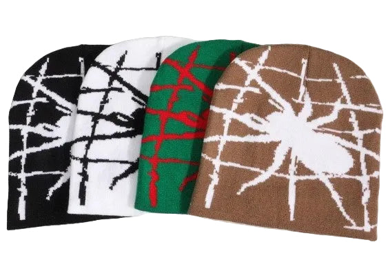 Spider Web Knitted Hat