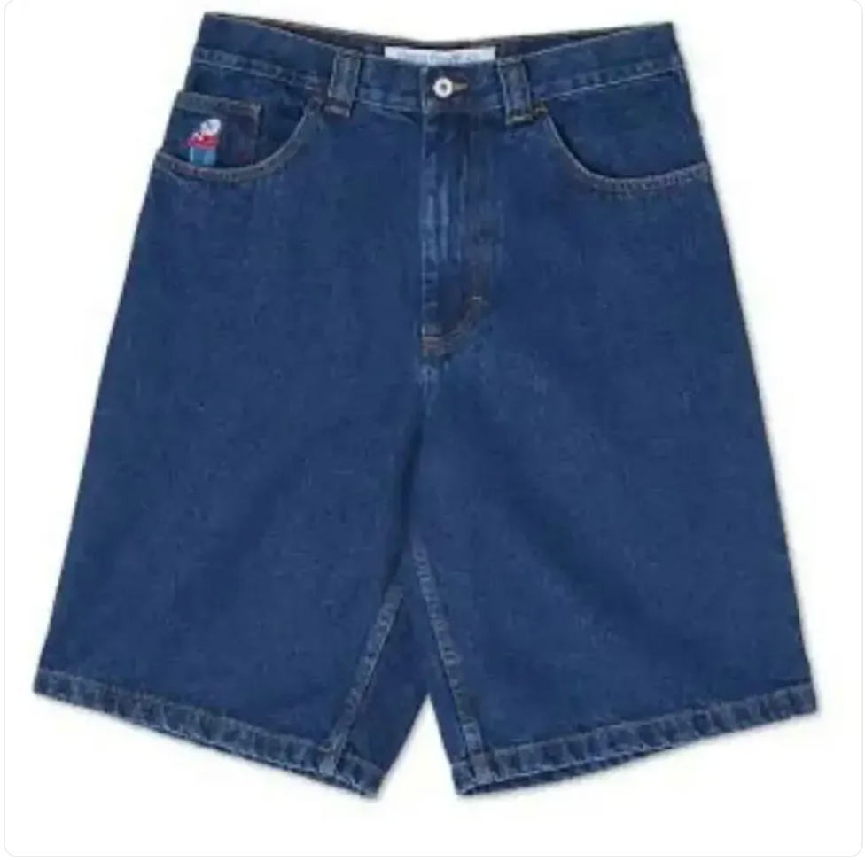 Cartoon Embroidered Jorts