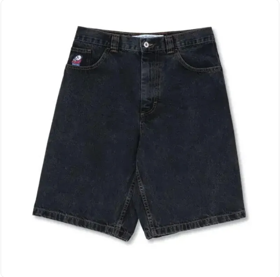 Cartoon Embroidered Jorts