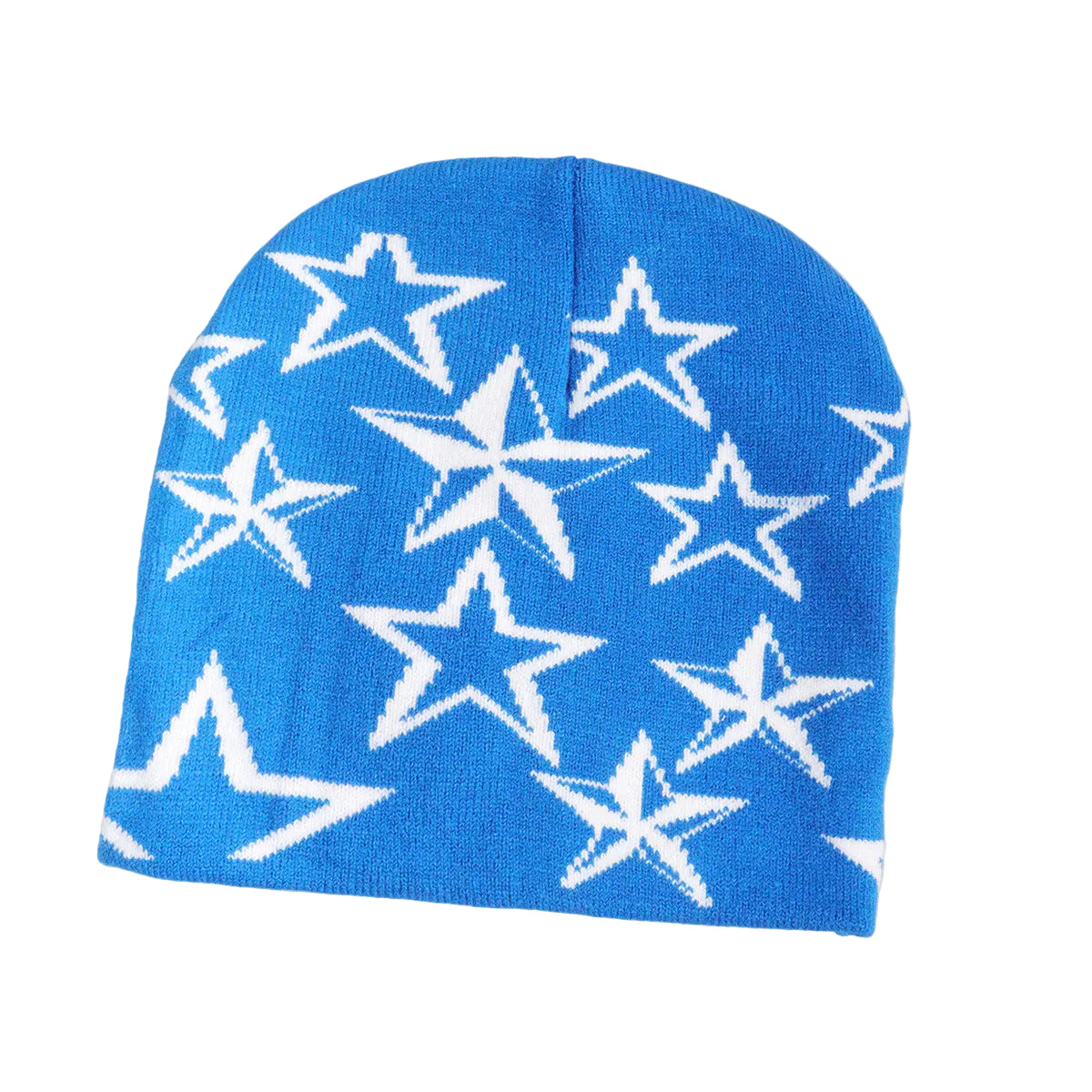 Trendy Knitted Beanie with Star Pattern for All (Y2K)