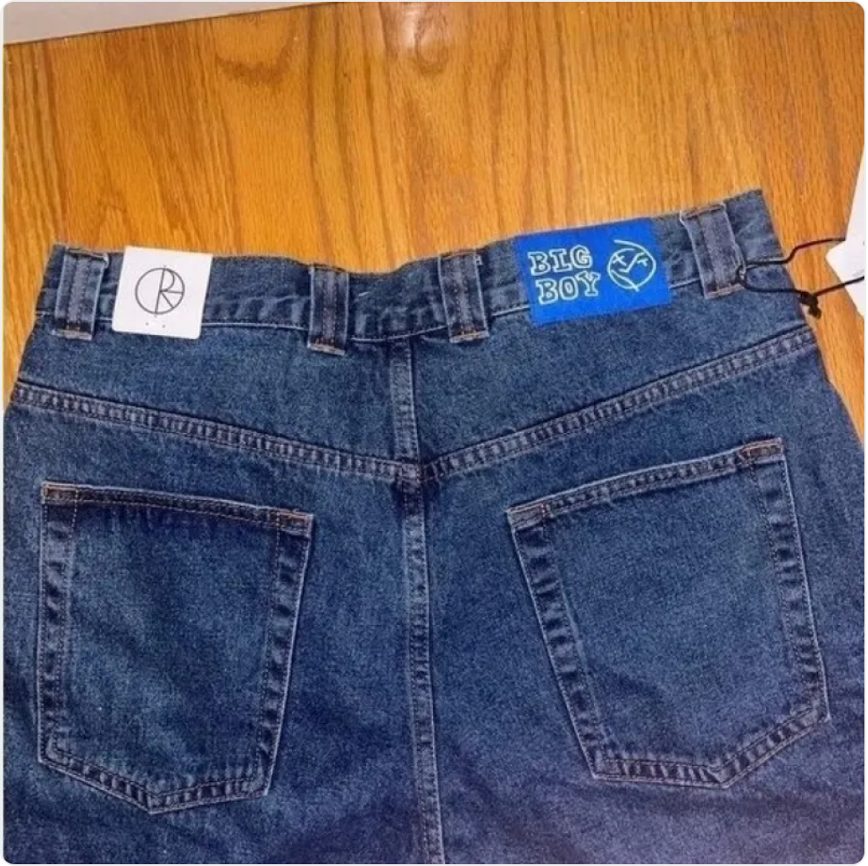 Cartoon Embroidered Jorts